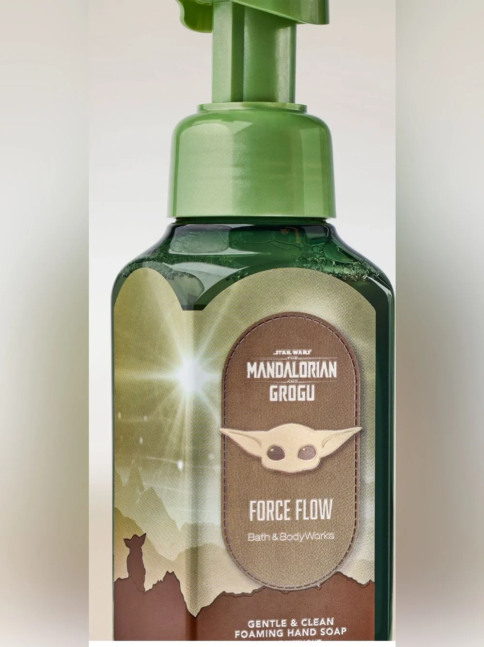 Bath & Body Works Mandalorian Grogu Force Flow Gentle Foaming Hand Soap - Green